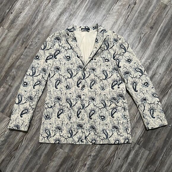 Polo Ralph Lauren Other - Polo Ralph Lauren Floral Paisley Cotton Blazer Jacket L Macau